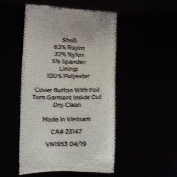 Talbots Black Dress with Animal Print Cuffs - Picture 4 of 4